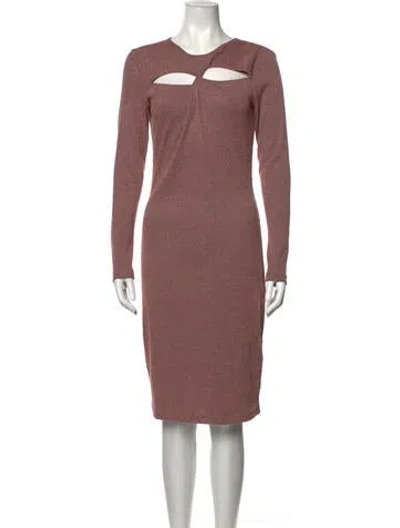 Pre-owned Walter Baker Scoop Neck Knee-length Dress In Pink