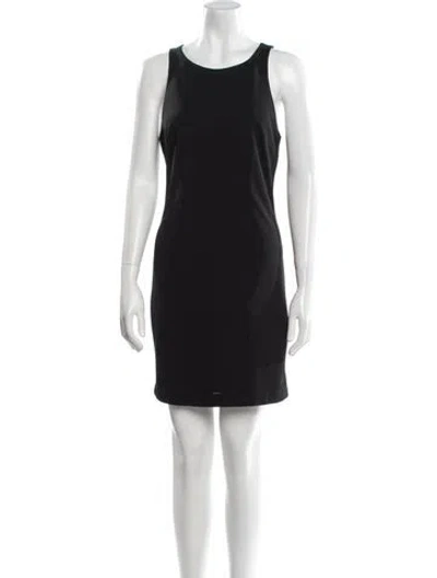 Pre-owned Walter Baker Scoop Neck Mini Dress W/ Tags In Black
