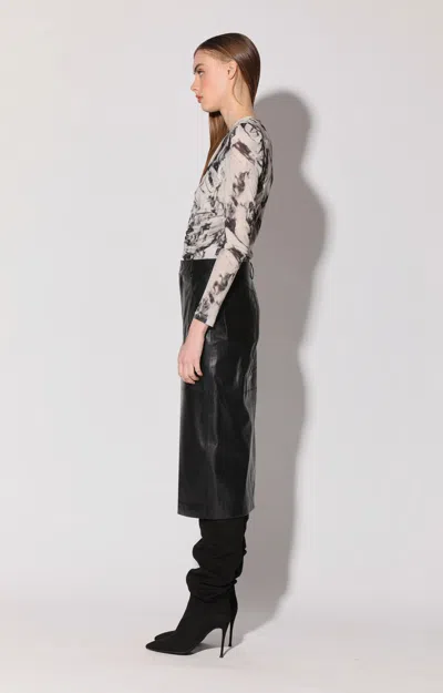 Walter Baker Selene Skirt, Black - Leather