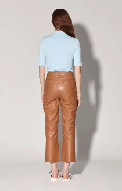 Walter Baker Selma Pant, Camel - Leather In Brown