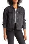 Walter Baker Shawna Denim Jacket In Black Wash