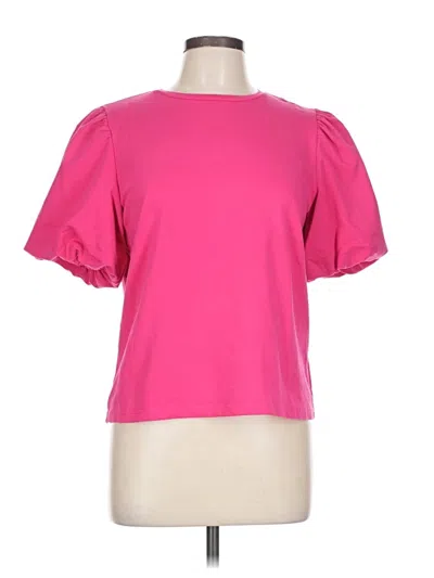 Pre-owned Walter Baker Short Sleeve Top Pink Sweetheart Neckline Tops