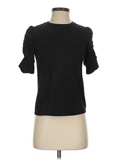 Pre-owned Walter Baker Short Sleeve Turtleneck In Black