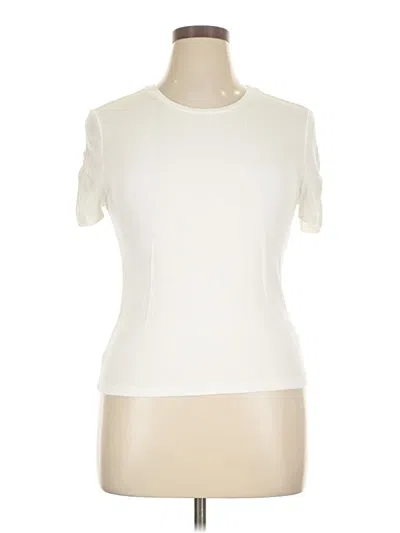 Pre-owned Walter Baker Short Sleeve Turtleneck In White