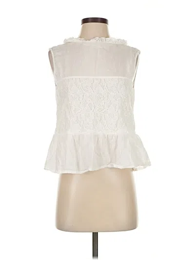 Pre-owned Walter Baker Sleeveless Blouse In White
