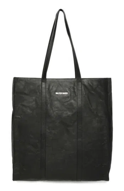 Walter Baker Stella Leather Tote Bag In Black
