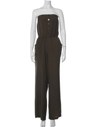 Pre-owned Walter Baker Strapless Jumpsuit In Green