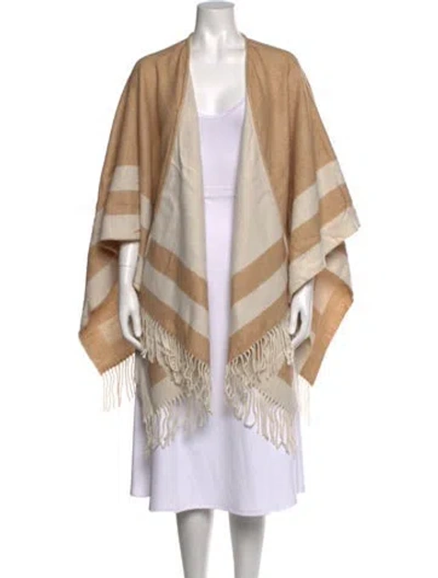 Pre-owned Walter Baker Striped Open Front Sweater In Neutrals