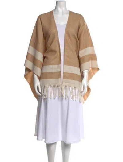 Pre-owned Walter Baker Striped Open Front Sweater W/ Tags In Neutrals