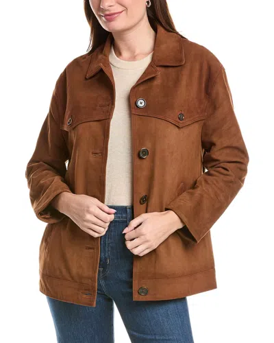 Walter Baker Sullivan Leather Jacket In Brown