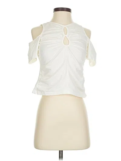 Pre-owned Walter Baker Tank Top Ivory Halter Neckline Tops