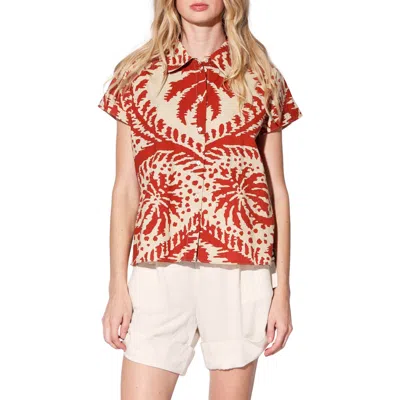 Walter Baker Toni Button Up Top In Multi