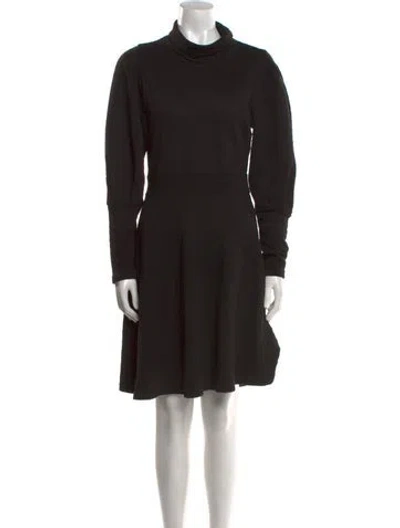 Pre-owned Walter Baker Turtleneck Mini Dress In Black