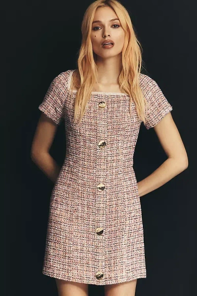 Walter Baker Tweed Mini Dress In Multi