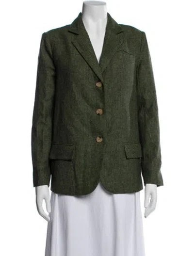 Pre-owned Walter Baker Tweed Pattern Blazer W/ Tags In Green