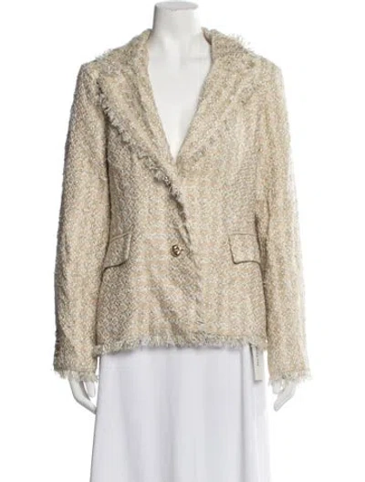 Pre-owned Walter Baker Tweed Pattern Blazer W/ Tags In Neutrals
