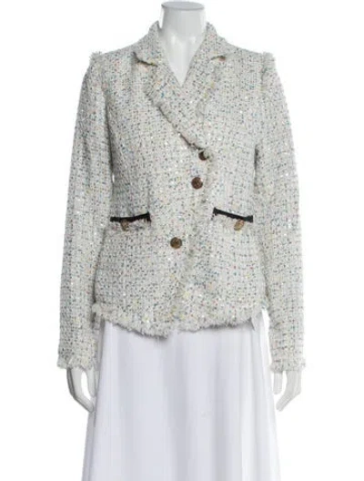 Pre-owned Walter Baker Tweed Pattern Blazer W/ Tags In White