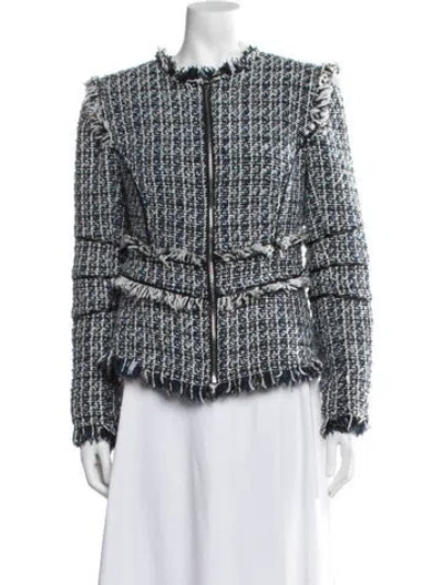 Pre-owned Walter Baker Tweed Pattern Jacket In Blue