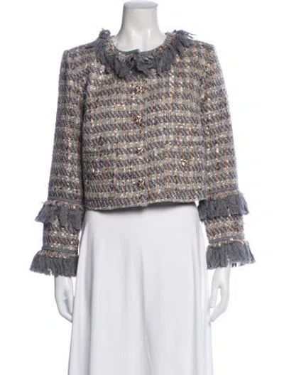 Pre-owned Walter Baker Tweed Pattern Jacket In Multicolor