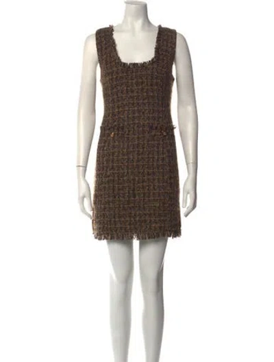 Pre-owned Walter Baker Tweed Pattern Mini Dress W/ Tags In Multicolor