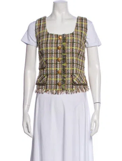 Pre-owned Walter Baker Tweed Pattern Vest W/ Tags In Multi