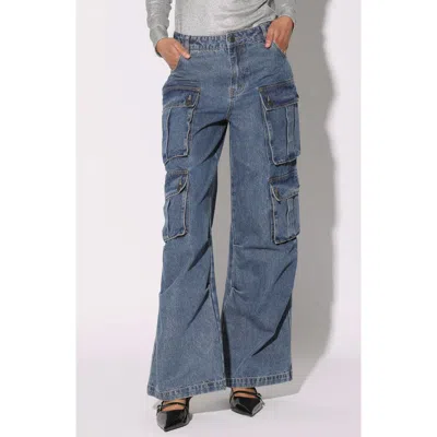 WALTER BAKER WALTER BAKER TYREE HIGH WAIST WIDE LEG CARGO JEANS