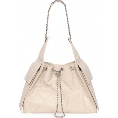 Walter Baker Valeria Quilted Bucket Bag In Gray