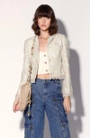 Walter Baker Veronica Tweed Jacket In Neutral