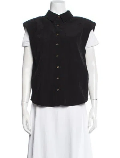 Pre-owned Walter Baker Vest In Black