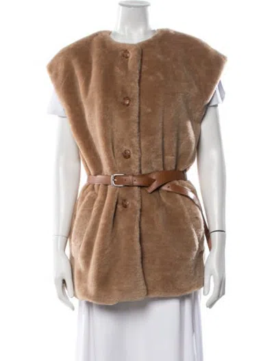 Pre-owned Walter Baker Vest In Brown