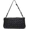 Walter Baker Whitley Woven Leather Clutch In Black