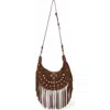 Walter Baker Willow Fringe Mini Hobo Handbag