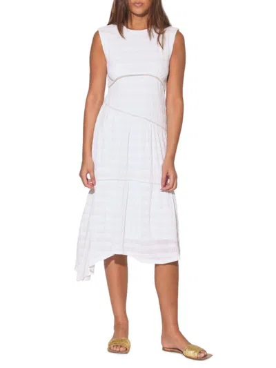 Walter Baker Women's Ambrosia Asymmetric Midi Dress In Ivory