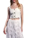 WALTER BAKER WOMEN'S ARIA SLEEVELESS CROPTOP