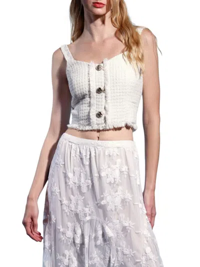 Walter Baker Women's Aria Sleeveless Croptop In White