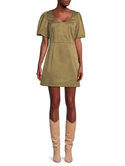 Walter Baker Women's Army Sydelle A Line Mini Dress