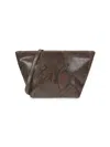 Walter Baker Women's Callie Snakeskin Print Leather Shoulder Bag In Brown