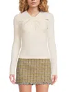 Walter Baker Women's Corinne Cutout Twist Top In Bone
