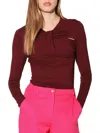 Walter Baker Women's Corinne Cutout Twist Top In Burgundy