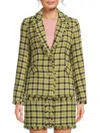 Walter Baker Women's Damon Pattern Blazer In Green