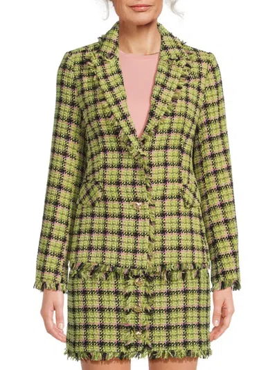 Walter Baker Women's Damon Pattern Blazer In Green