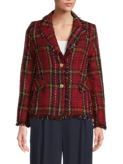 Walter Baker Women's Damon Pattern Blazer In Scotch Tweed