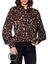 Walter Baker Women's Deja Animal Print Shirt In Brown