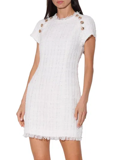 Walter Baker Women's Desiree Fringed Mini Dress In White