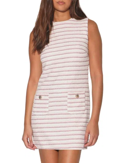WALTER BAKER WOMEN'S DOMINIQUE STRIPED SHEATH MINIDRESS