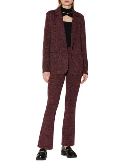 Walter Baker Women's Elizabeth Melange Blazer In Plum Heather