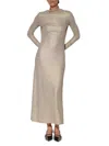 Walter Baker Ella Silk-blend Dress In Silver Fall