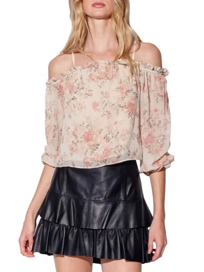 WALTER BAKER WOMEN'S EMBER FLORAL OFF-SHOULDER TOP