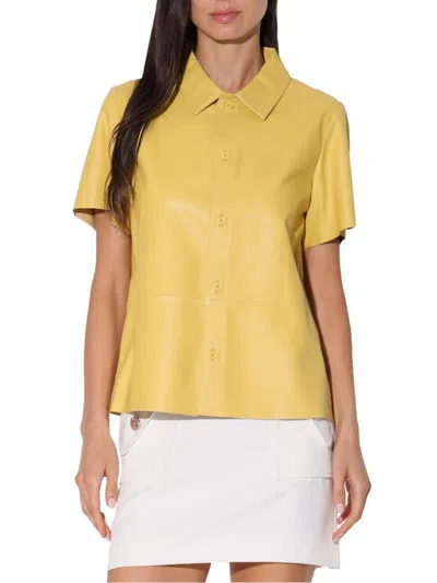 Walter Baker Eros Leather Top In Yellow