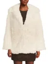 Walter Baker Women's Faux Fur Coat In White